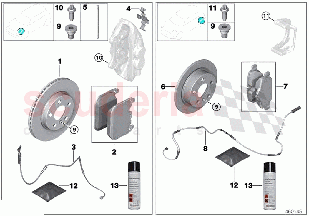 Service brakes of Rolls Royce Rolls Royce Phantom Extended RR12(2017-2023)