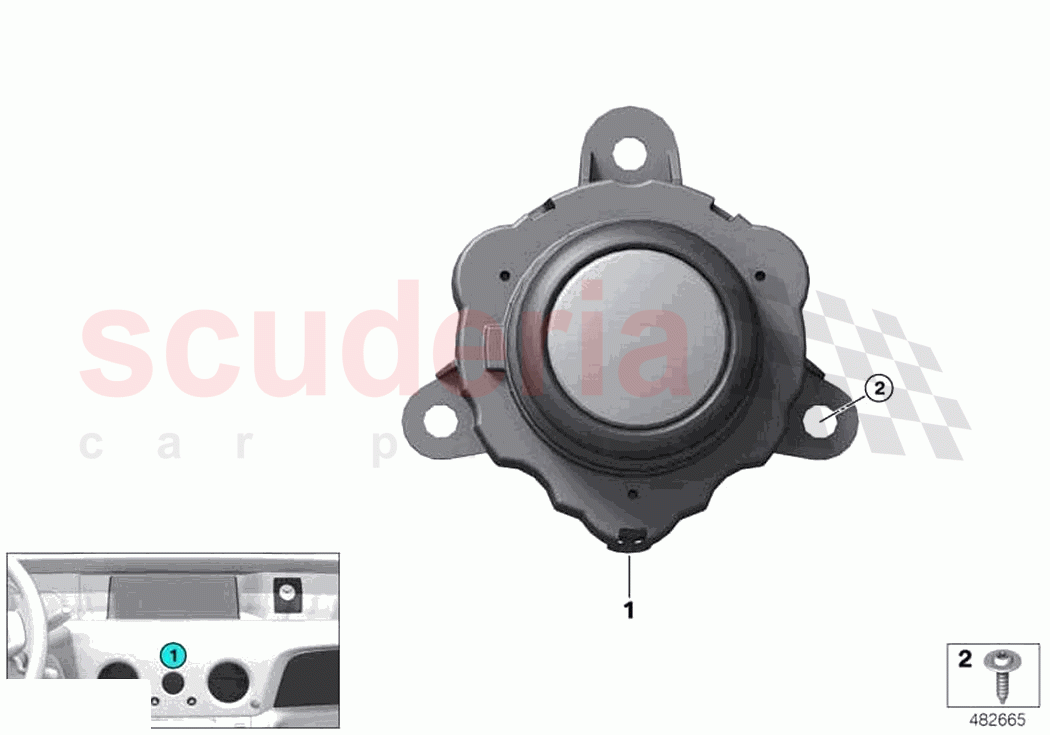 Audio turn knob of Rolls Royce Rolls Royce Phantom Extended RR12(2017-2023)