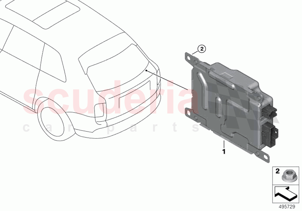 Battery charging module BCU150 of Rolls Royce Rolls Royce Phantom Extended RR12(2017-2023)