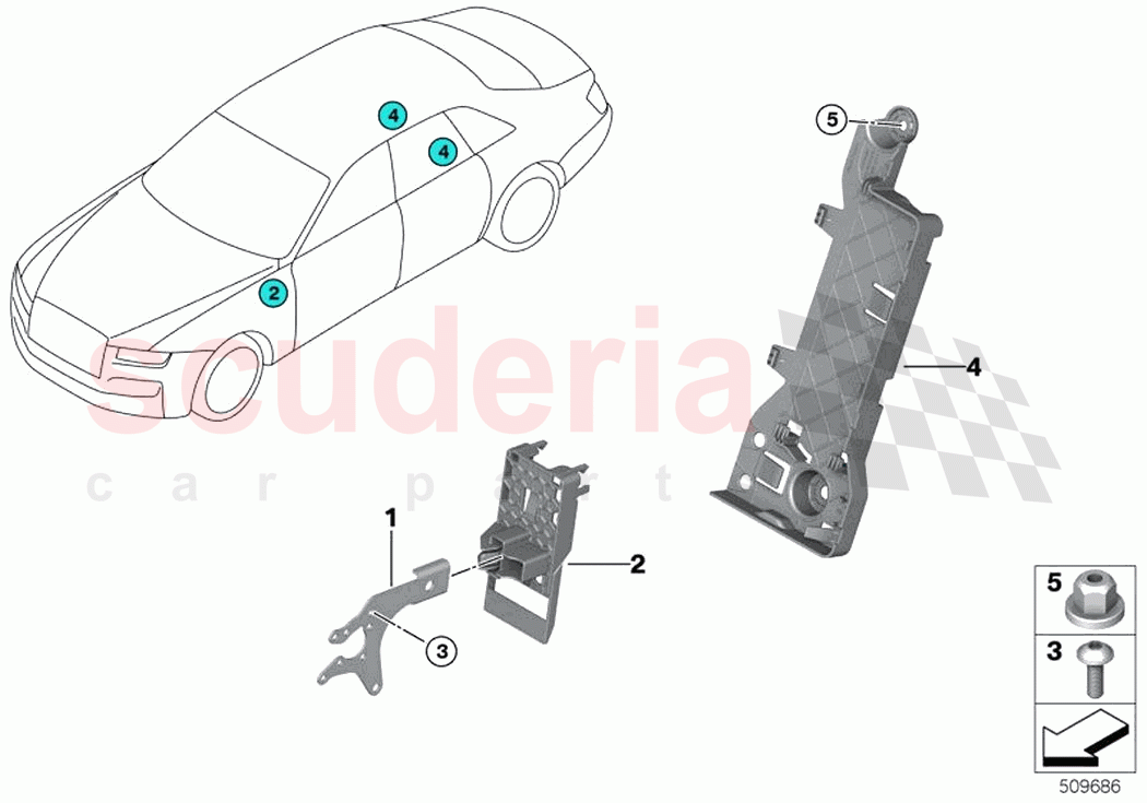 Control unit holder heat comfort pack of Rolls Royce Rolls Royce Phantom Extended RR12(2017-2023)