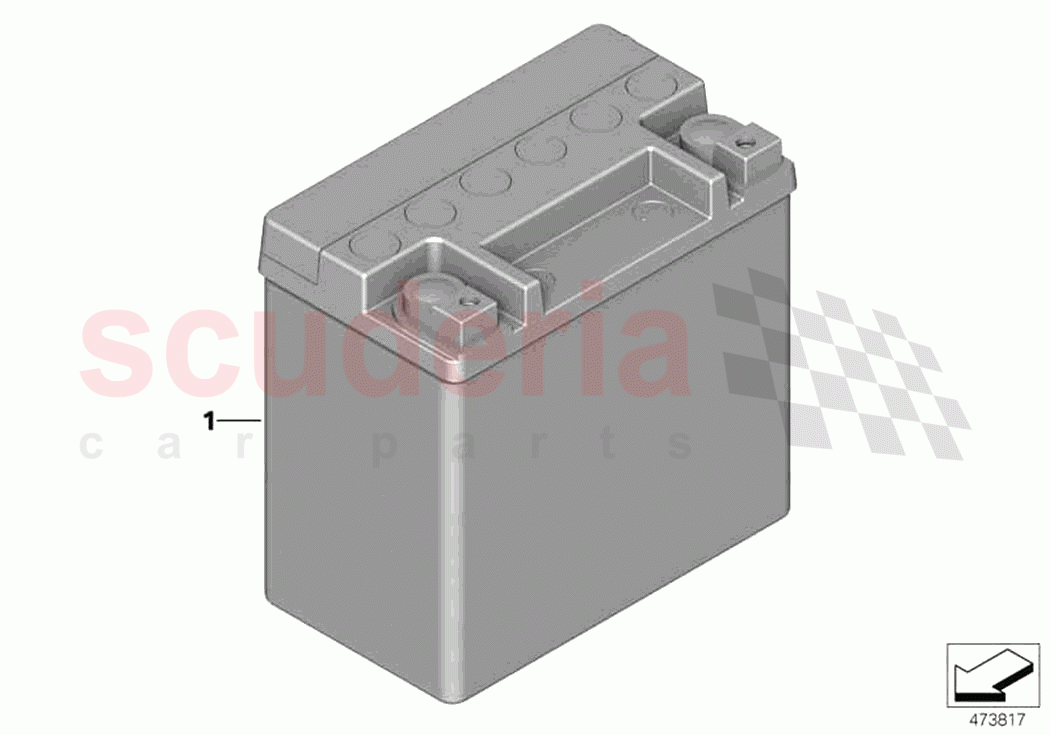 Original BMW battery 12AH of Rolls Royce Rolls Royce Phantom Extended RR12(2017-2023)