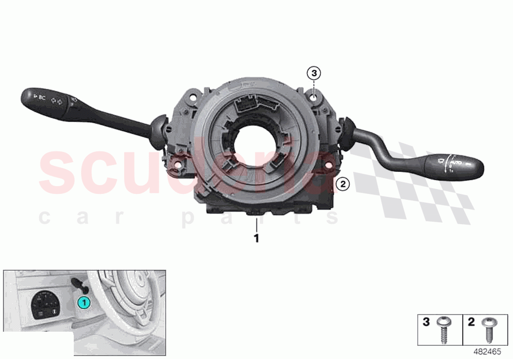 Switch cluster steering column of Rolls Royce Rolls Royce Phantom Extended RR12(2017-2023)