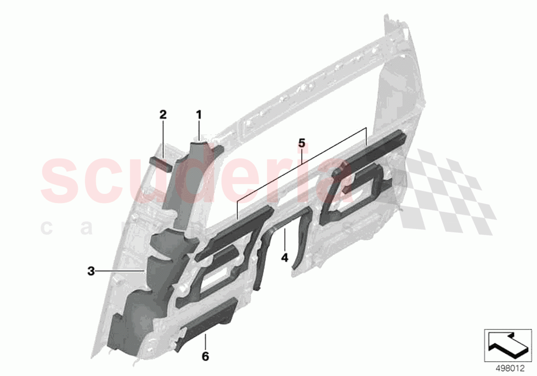 Partition wall sound insulation cockpit of Rolls Royce Rolls Royce Phantom Extended RR12(2017-2023)