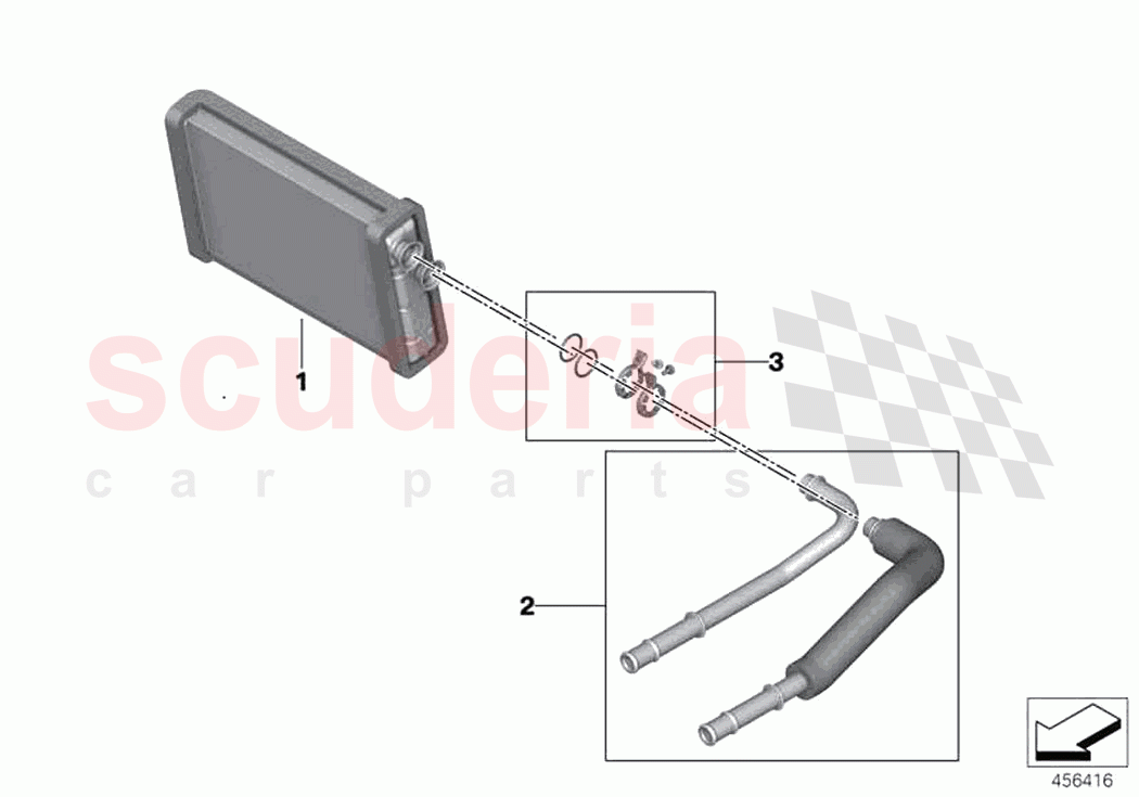 Heater radiator of Rolls Royce Rolls Royce Phantom RR11(2017-2023)