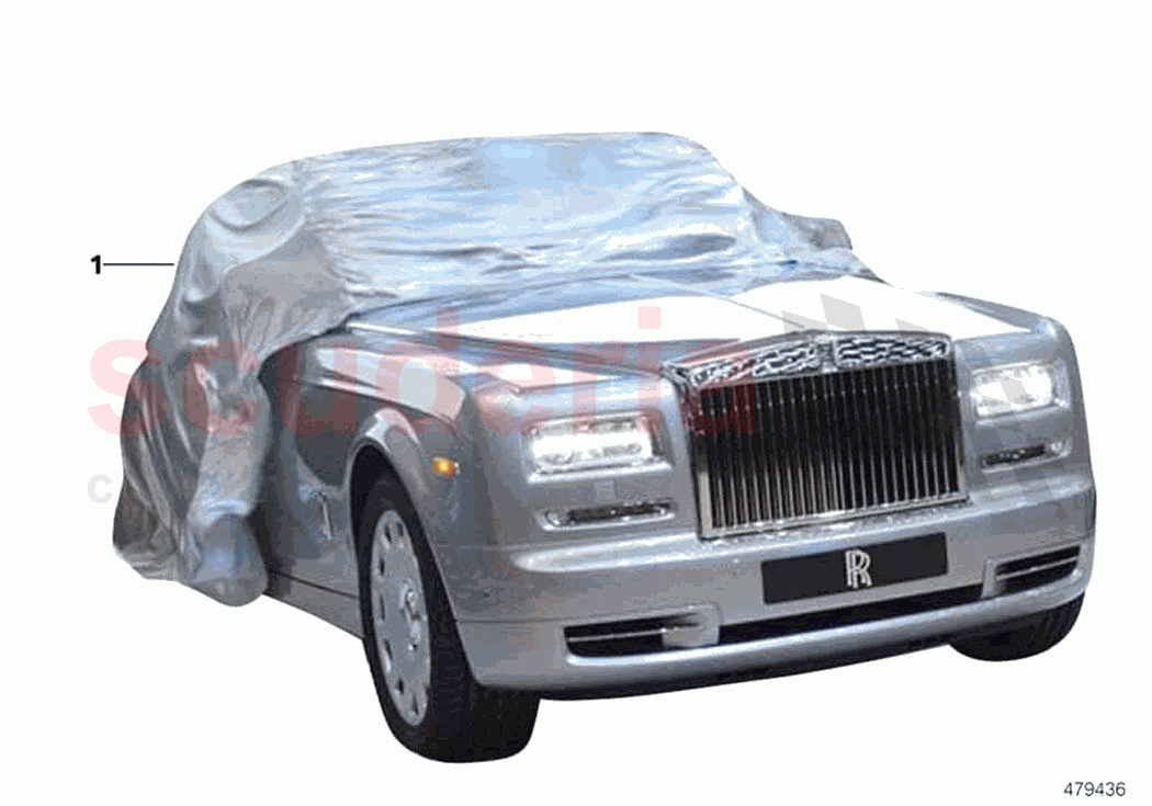 Car cover revealing purpose of Rolls Royce Rolls Royce Phantom RR11(2017-2023)
