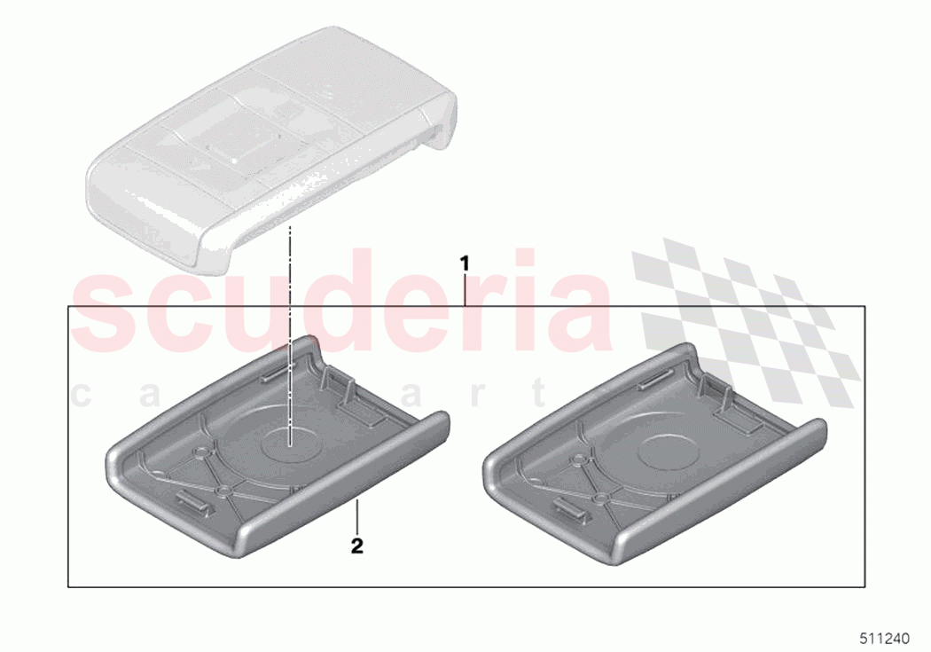Retrofit kit Leather Coloured Key Back of Rolls Royce Rolls Royce Phantom RR11(2017-2023)