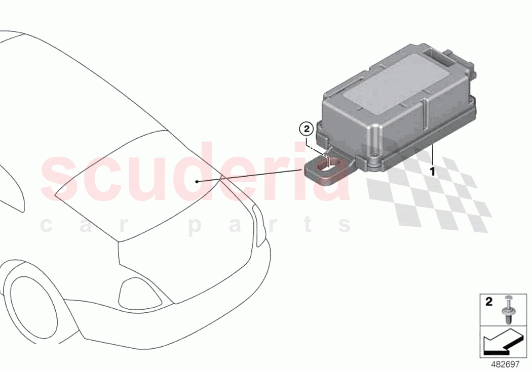 Control unit f radio remote control of Rolls Royce Rolls Royce Phantom RR11(2017-2023)