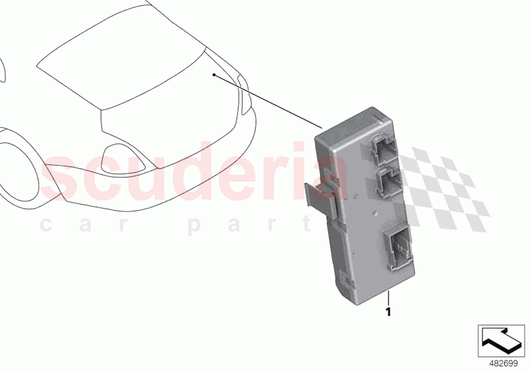 Control unit tailgate function module of Rolls Royce Rolls Royce Phantom RR11(2017-2023)