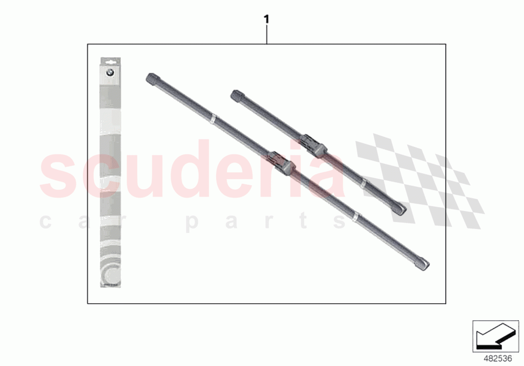 Set wiper blades of Rolls Royce Rolls Royce Phantom RR11(2017-2023)