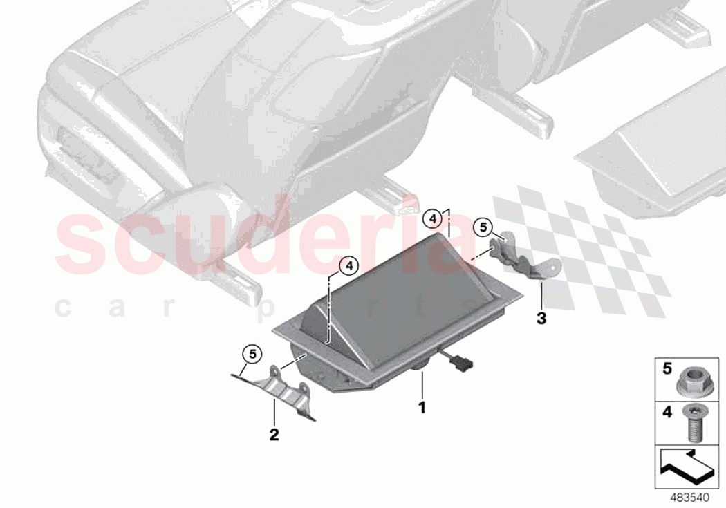 Foot rest rear of Rolls Royce Rolls Royce Phantom RR11(2017-2023)