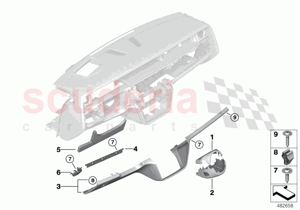 Instrument panel lower part of Rolls Royce Rolls Royce Phantom RR11(2017-2023)