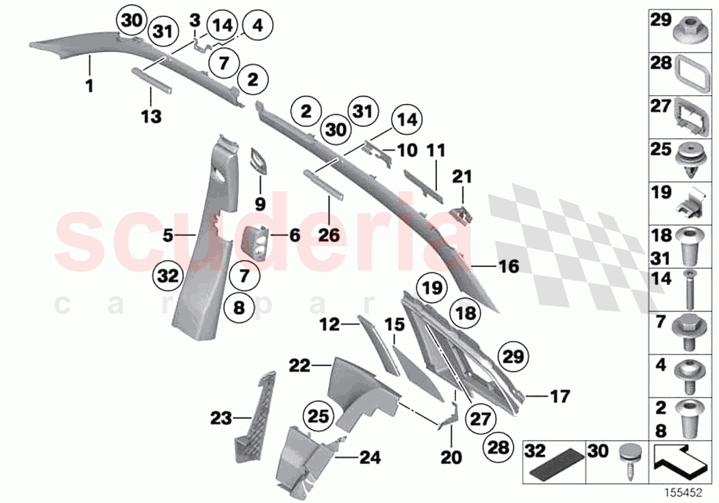 Interior trims and panels of Rolls Royce Rolls Royce Phantom RR11(2017-2023)