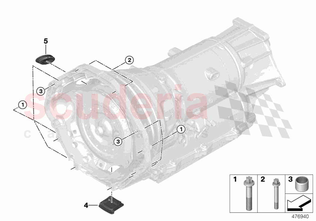 Transmission mounting parts of Rolls Royce Rolls Royce Wraith RR5(2017-2023)