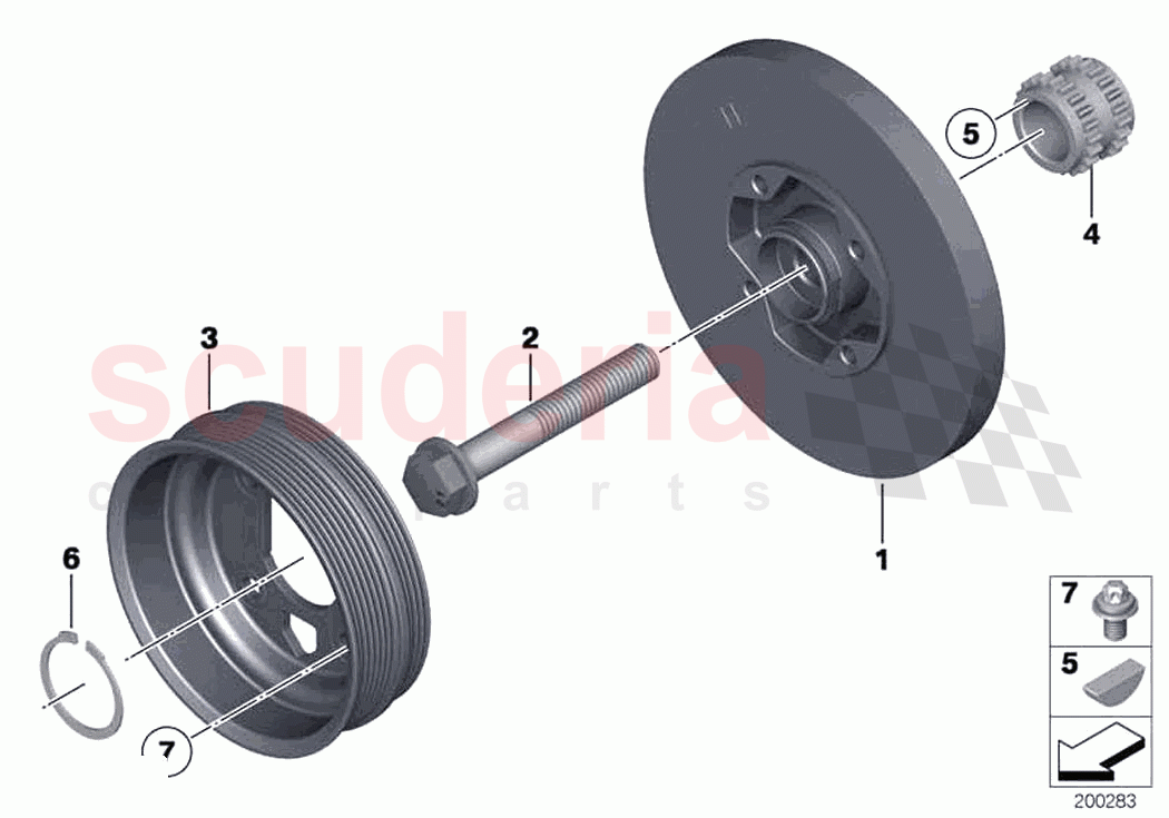 Belt Drive Vibration Damper of Rolls Royce Rolls Royce Wraith RR5(2017-2023)