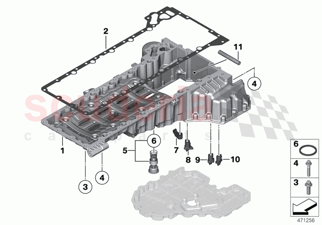 Oil pan upper part oil level indicator of Rolls Royce Rolls Royce Wraith RR5(2017-2023)