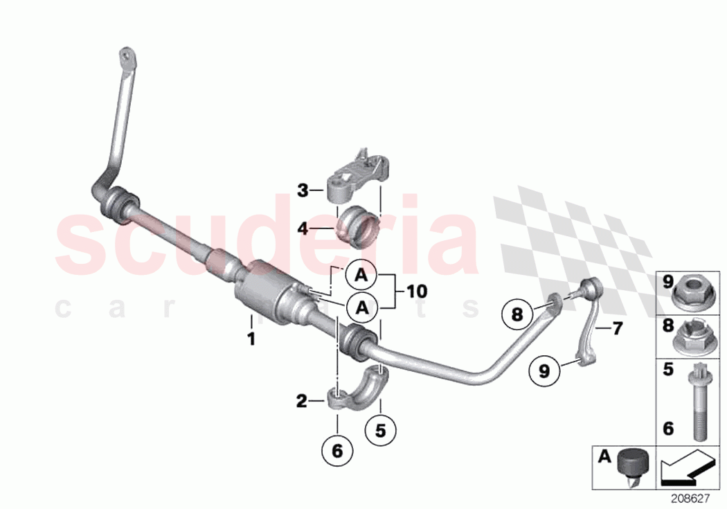 Front stabilizer bar Dynamic Drive of Rolls Royce Rolls Royce Wraith RR5(2017-2023)