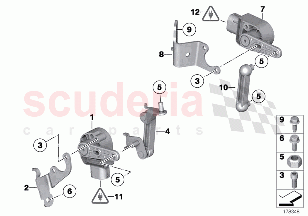 Headlight vertical aim control sensor of Rolls Royce Rolls Royce Wraith RR5(2017-2023)