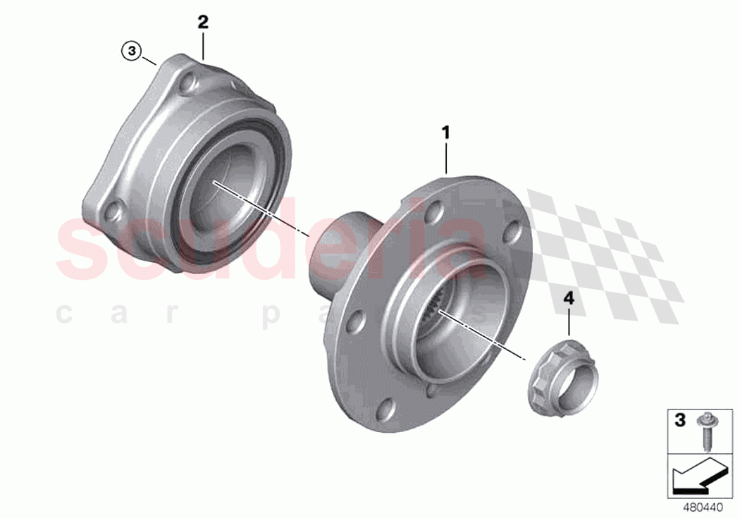 Side shaft wheel bearings of Rolls Royce Rolls Royce Wraith RR5(2017-2023)