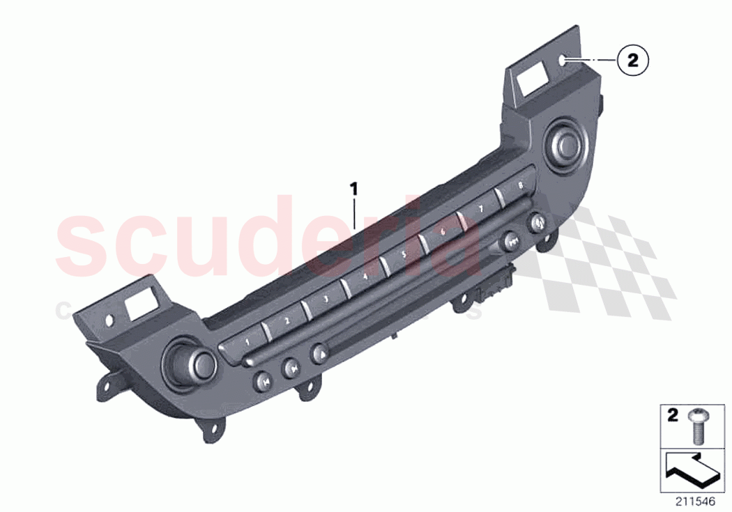 Audio operator unit of Rolls Royce Rolls Royce Wraith RR5(2017-2023)