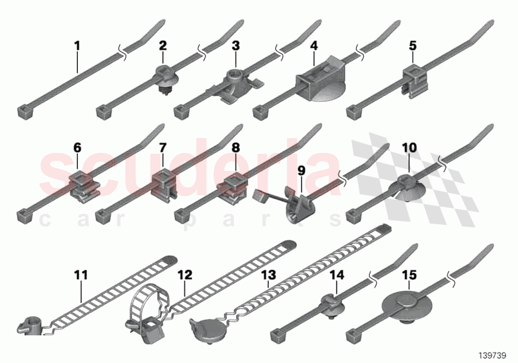 Cable tie of Rolls Royce Rolls Royce Wraith RR5(2017-2023)