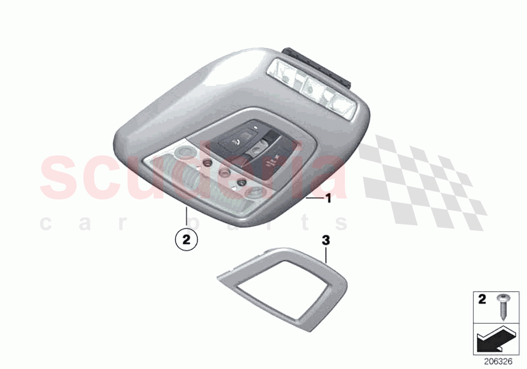 Switch unit roof of Rolls Royce Rolls Royce Wraith RR5(2017-2023)