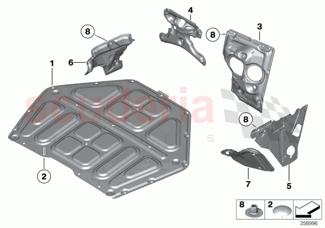 Sound insulation front I of Rolls Royce Rolls Royce Wraith RR5(2017-2023)