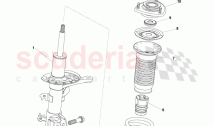 ENSEMBLE AMORTISSEUR ET RESSORT DE SUSPENSION AVANT