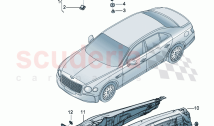 sound absorbers Underbody damping for engine compartment
