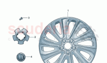 Aluminium rim Hub cap Mulliner Styling Specification D - MJ 2022>>