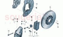 Fixed-calliper brake Brake disc (vented) For vehicles with ceramic brake disc (615010)