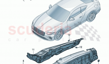 sound absorbers Underbody damping for engine compartment