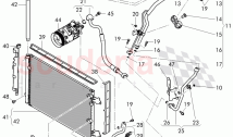 CONDENSATEUR DE CLIMATISATION, CIRCUIT DE RÉFRIGÉRANT, COMPARTIMENT MOTEUR