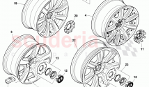 JANTE EN ALLIAGE, F 3W-9-059 521>>, F ZA-A-062 461>>