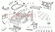 CHÂSSIS - STRUCTURES ET PLAQUES COMPLÈTES DE LA PARTIE AVANT
