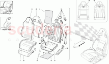 SIÈGE AVANT - GARNITURE ET COMPOSANTS INTERNES
