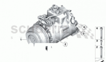 COMPRESSEUR DE CLIMATISEUR/PIÈCE DE MONTAGE