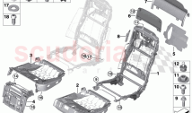 Seat rear seat frame comfort seat