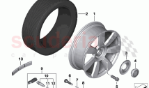 Light alloy wheel styling 712