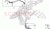 Exhaust turbocharger oil supply