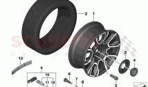 Light alloy wheel styling 849