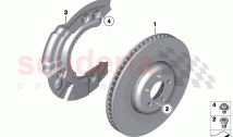 Front brake brake disc