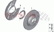Rear wheel brake brake disc