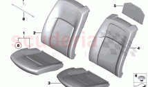Seat front cushion cover basic seat