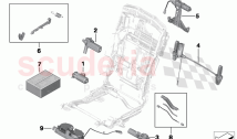 Seat rear electrical system and drives