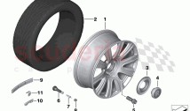 Light alloy wheel styling 653
