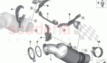 Engine compartment catalytic converter