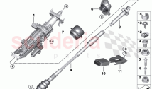 Add on parts electr steering column adj