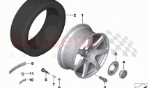 Light alloy wheel styling 593