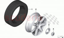 Light alloy wheel styling 603