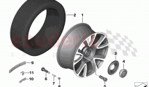 Light alloy wheel styling 670